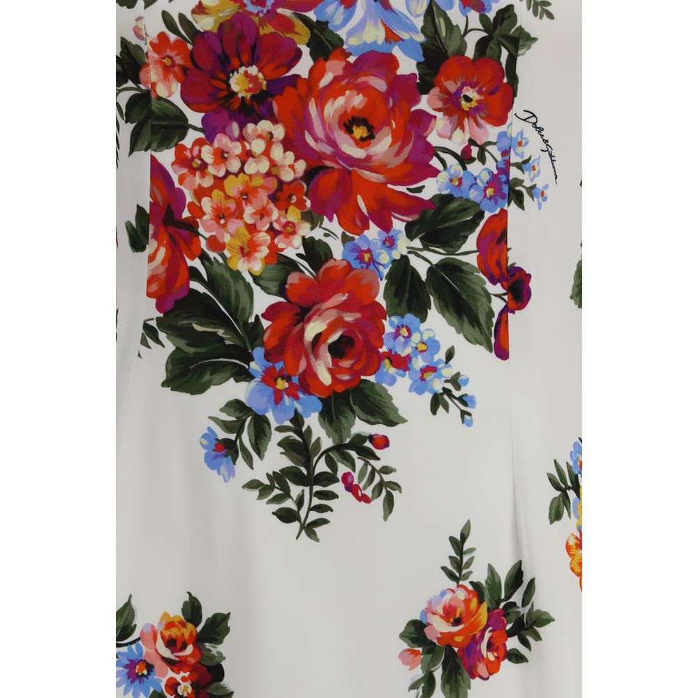 Dolce & Gabbana Mehrfarbiges Freizeitkleid aus Viskose