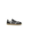 Balmain Gray Calf Leather Bos Taurus Low-Top Sneakers