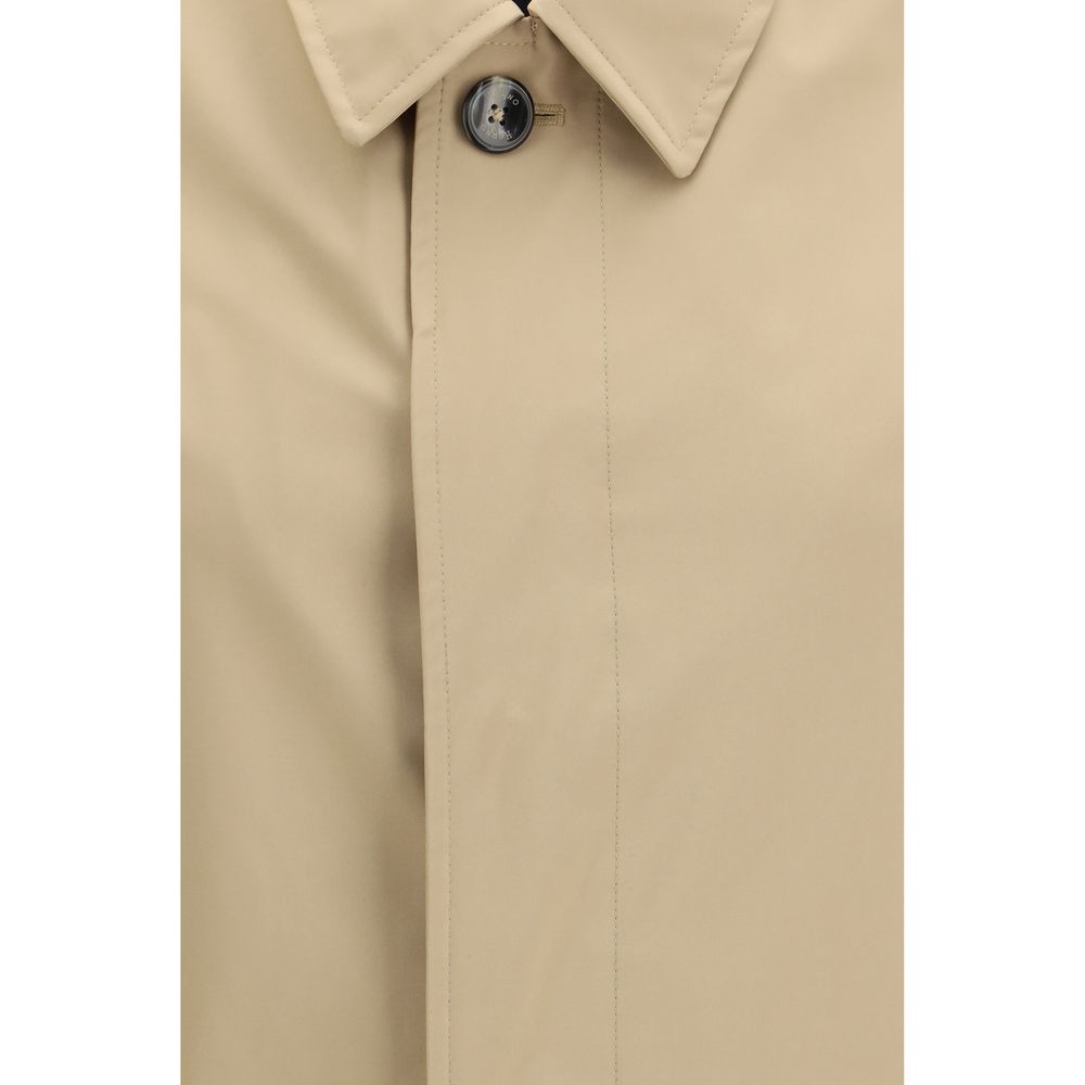 Herno Beige Polyester Trenchcoat