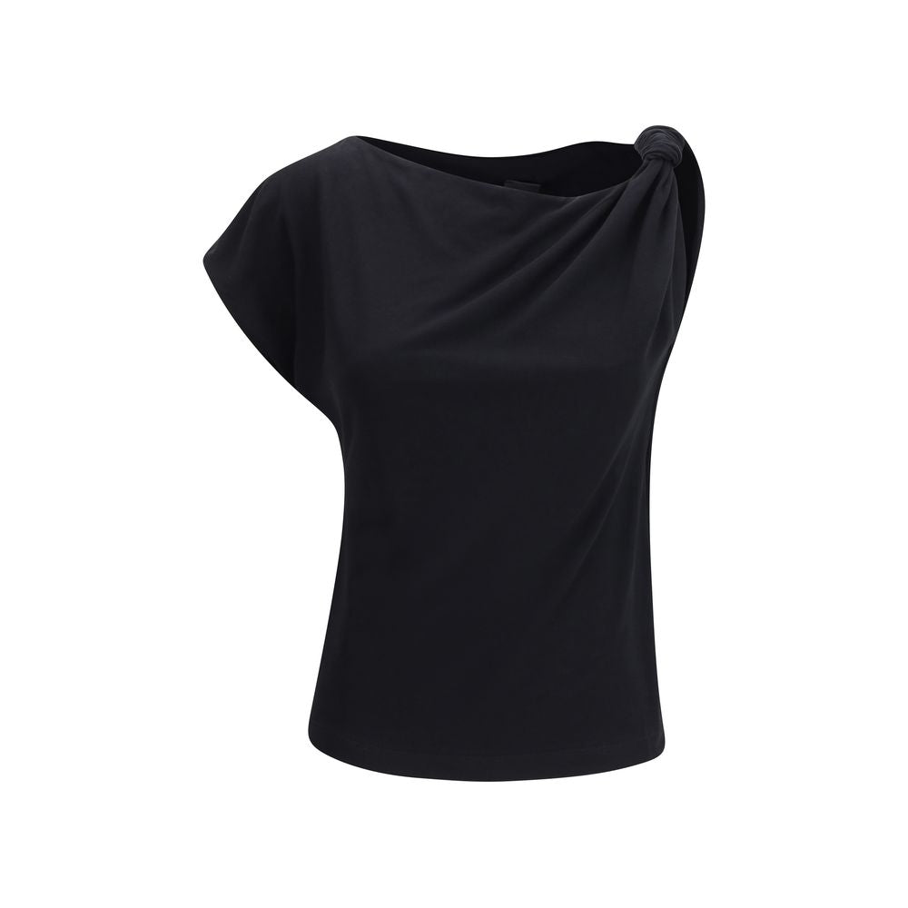 PINKO Schwarzes Baumwoll-T-Shirt