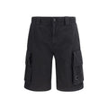 C.P. Company Schwarze Baumwoll-Bermudashorts