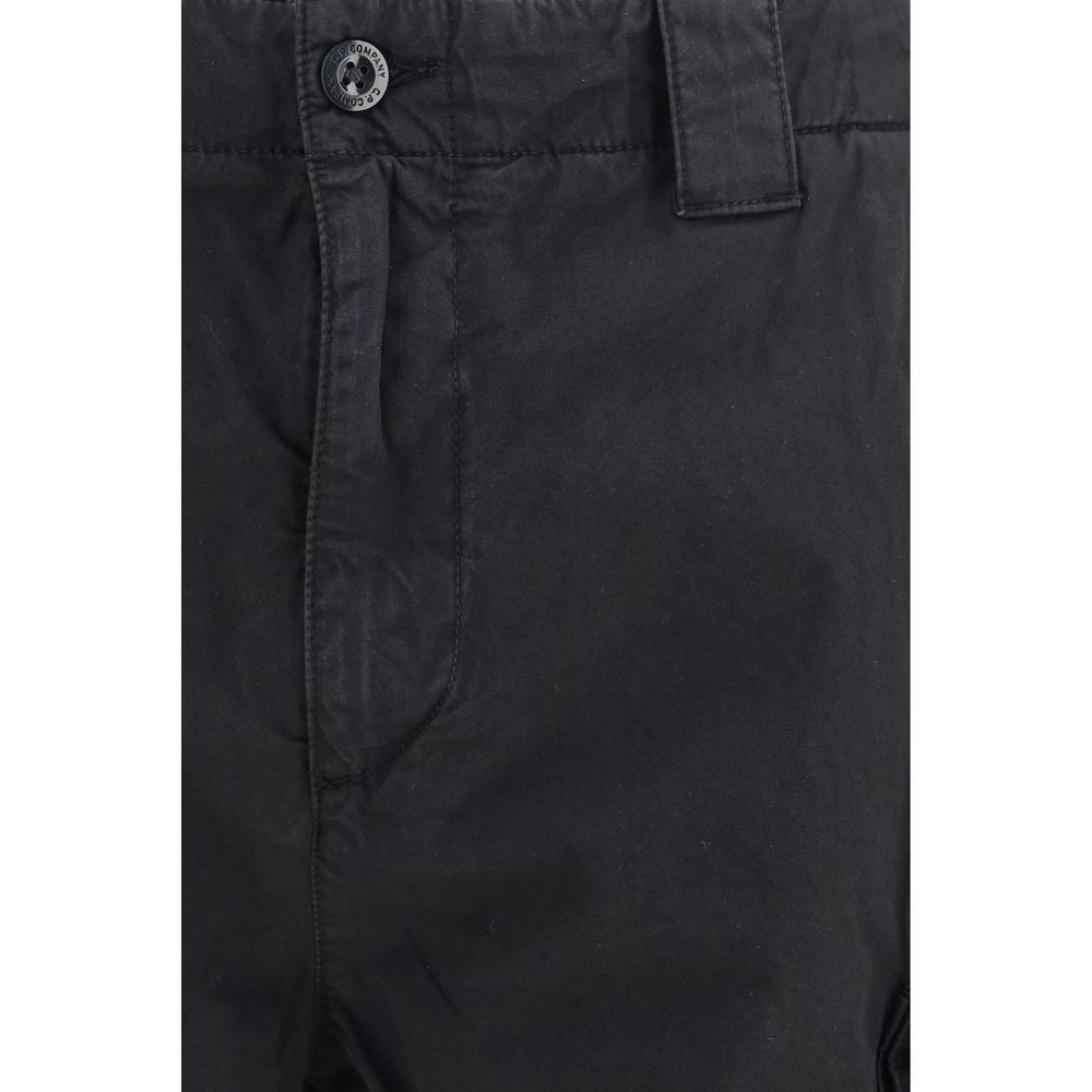 C.P. Company Schwarze Baumwoll-Bermudashorts