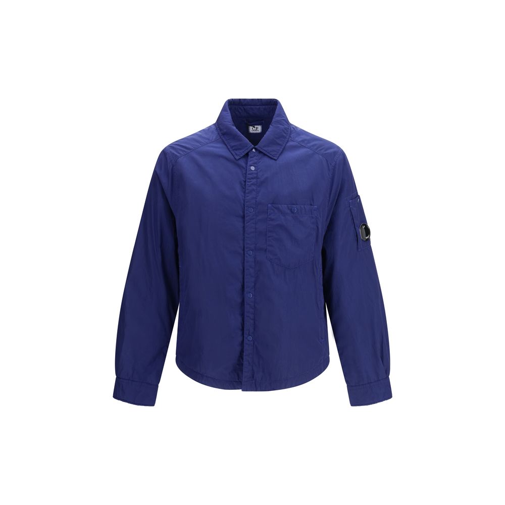 C.P. Company Blauer Mantel aus Polyamid