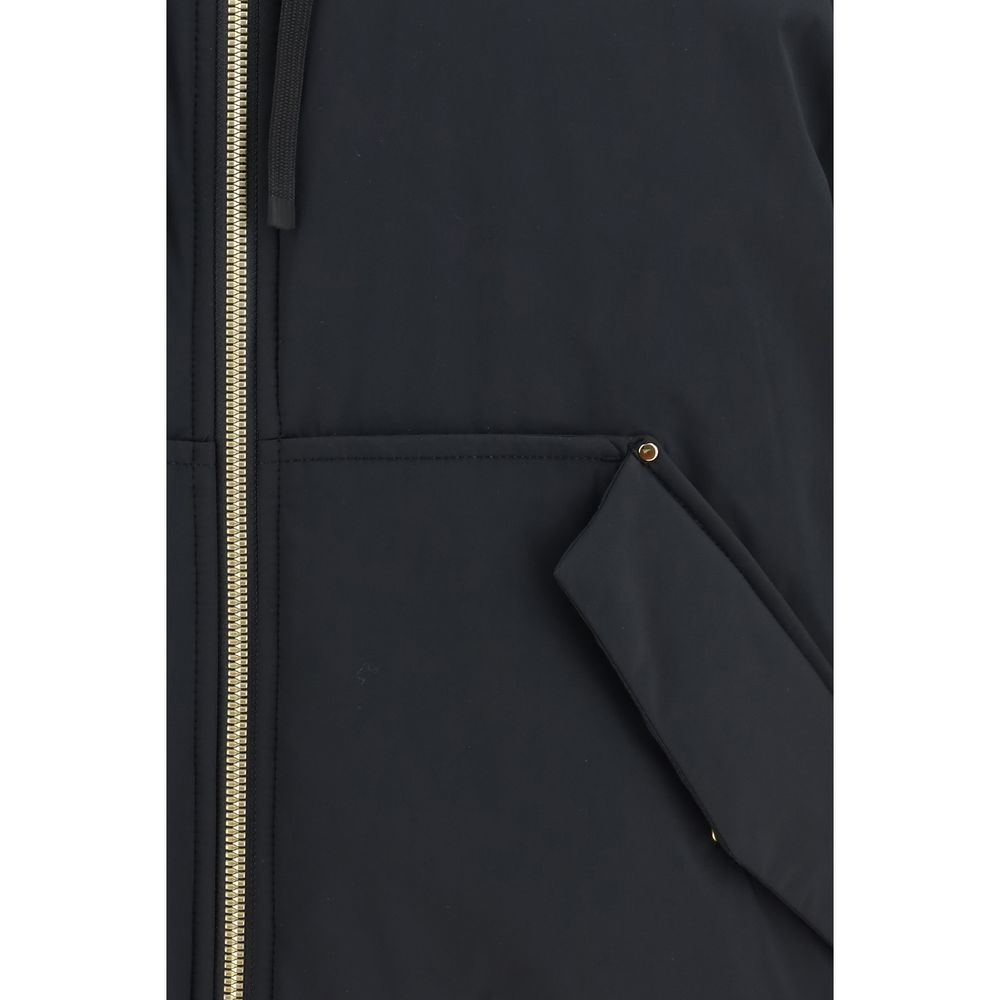 Moose Knuckles Schwarzer Nylon-Bomber