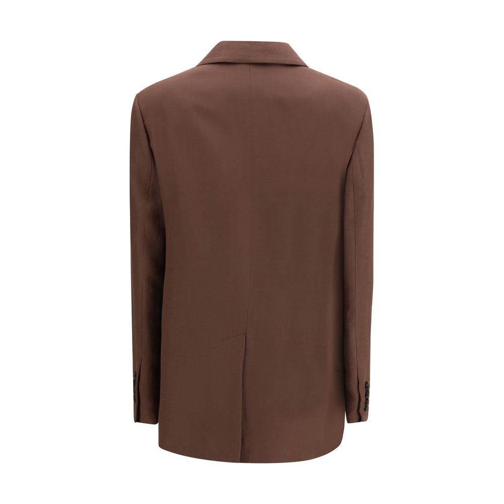 Brunello Cucinelli Brauner Leinenblazer