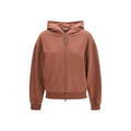 Brunello Cucinelli Brauner Baumwoll-Sweatshirt