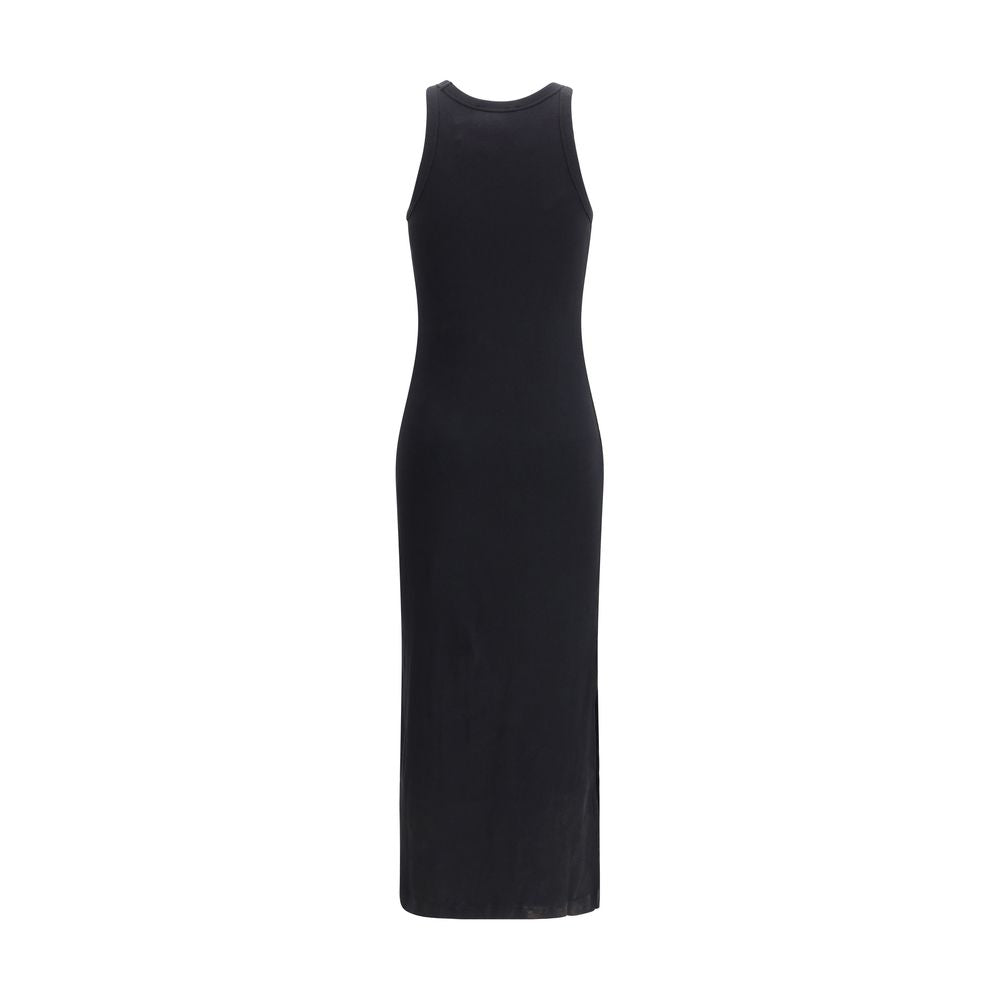 Maison Kitsuné Schwarzes Baumwoll-Freizeitkleid