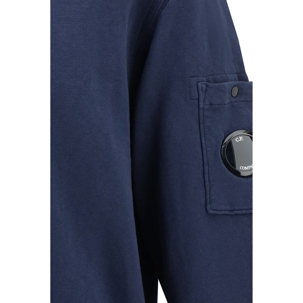 C.P. Company Blauer Baumwoll-Sweatshirt