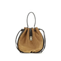 Ferragamo Braune Kalbsleder Bos Taurus Bucket Bag