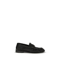 Saint Laurent Schwarze "Bos Taurus" Kalbsleder Loafer zum Hineinschlüpfen