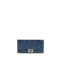 Fendi Blaue Geldbörse aus Baumwolle