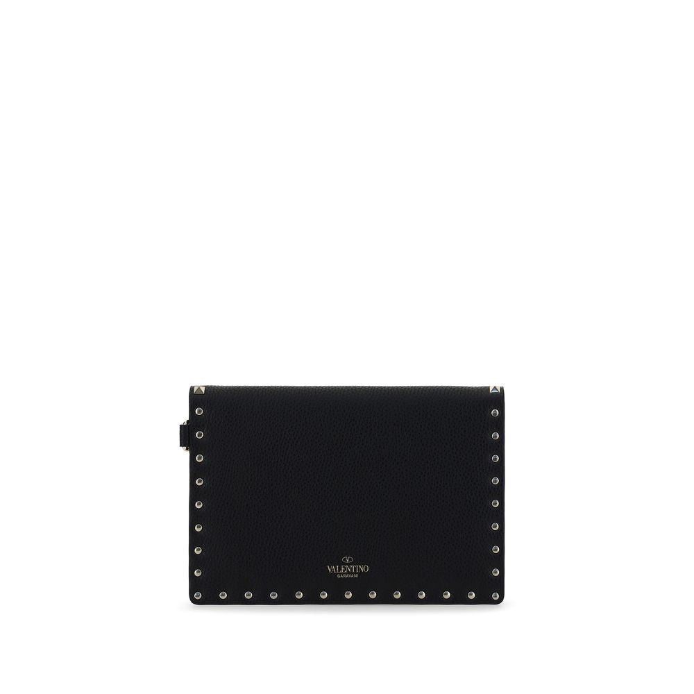 Valentino Garavani Schwarzes Kalbsleder Bos Taurus Accessoires