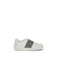 Valentino Garavani Weiße Low-Top-Sneaker aus Kalbsleder Bos Taurus