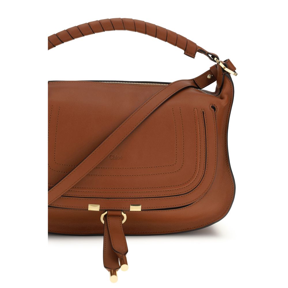Chloé Braune Kalbsleder Bos Taurus Schultertasche
