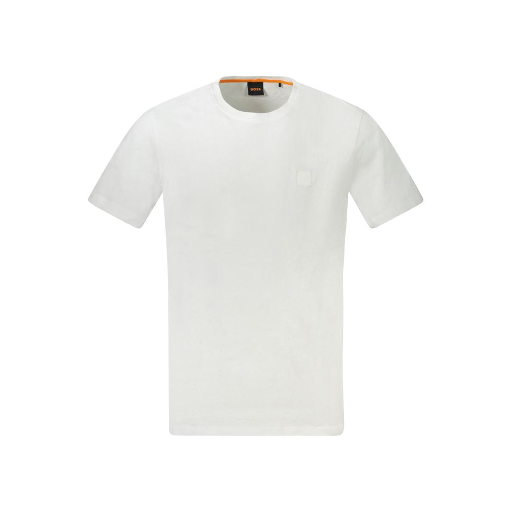Hugo Boss Weißes Baumwoll-T-Shirt für Herren
