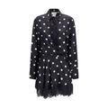 Max Mara Schwarzes Seiden-Casual-Kleid