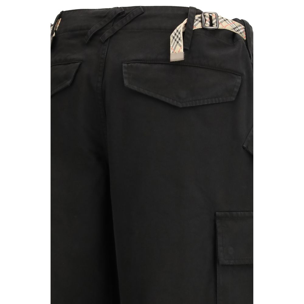 Burberry Schwarze Cargo-Hose aus Baumwolle