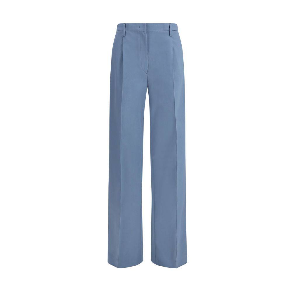 Prada Blue Cotton Chino Trousers