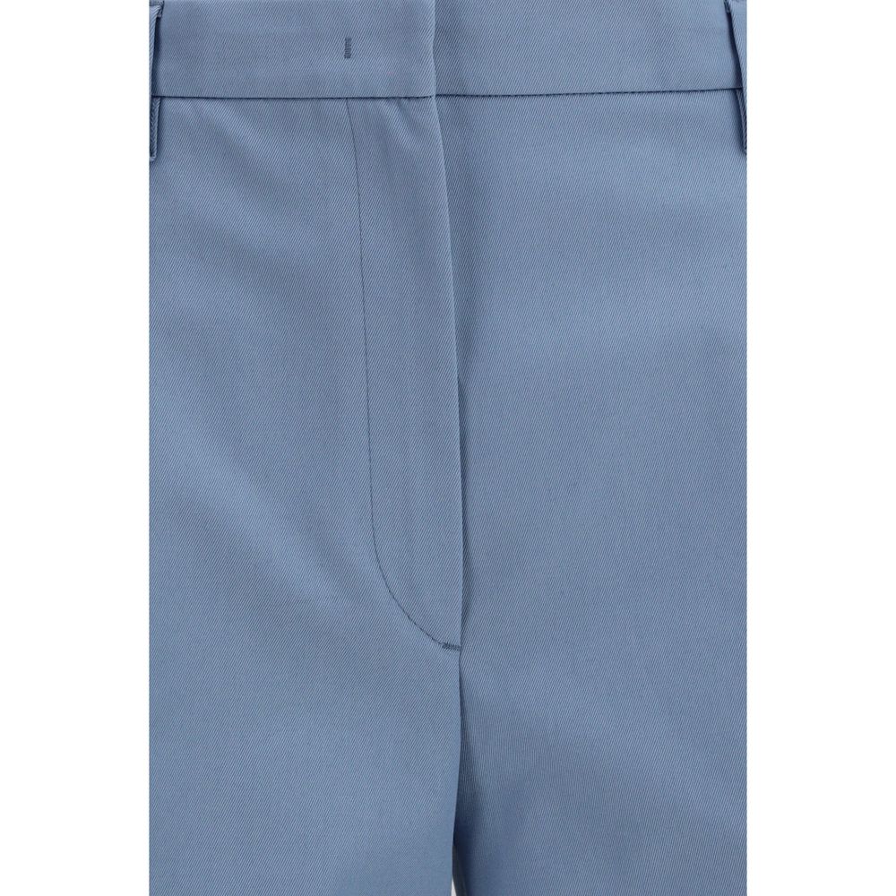 Prada Blue Cotton Chino Trousers