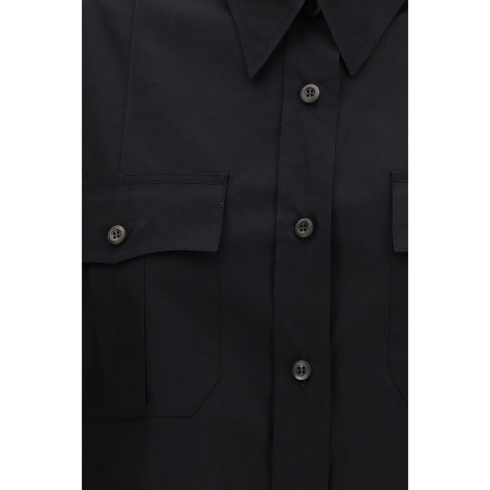 Prada Black Cotton Short-Sleeved T-Shirt