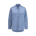 Prada Blue Cotton Shirt