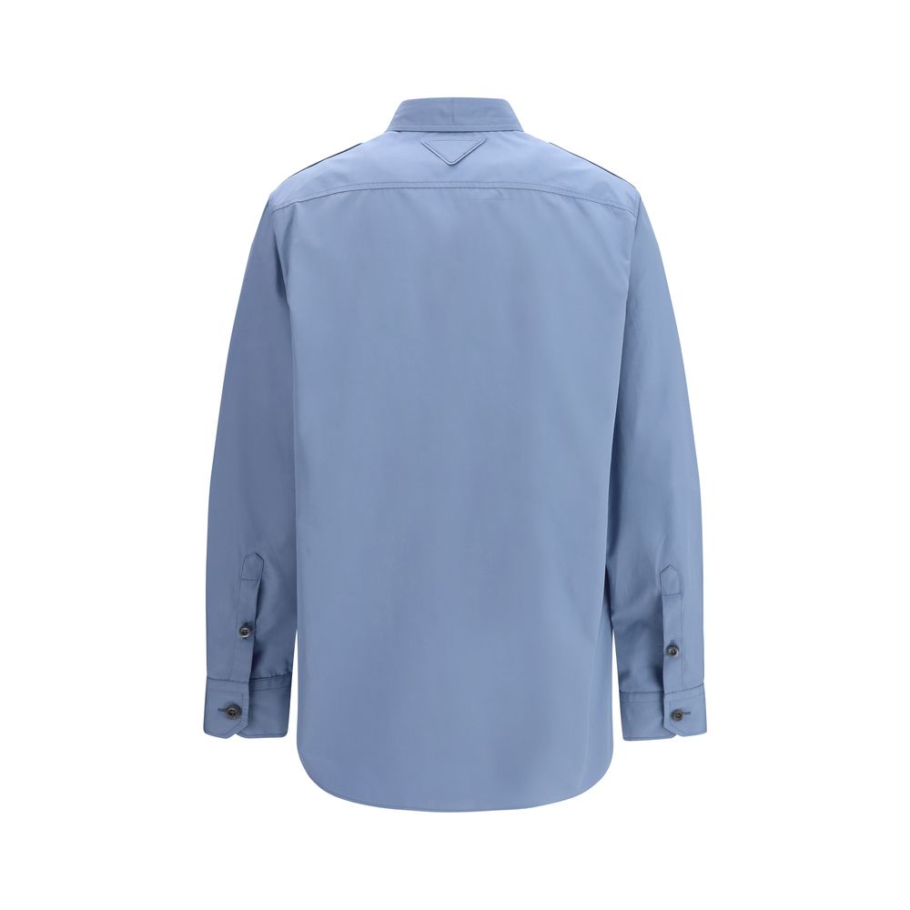 Prada Blue Cotton Shirt