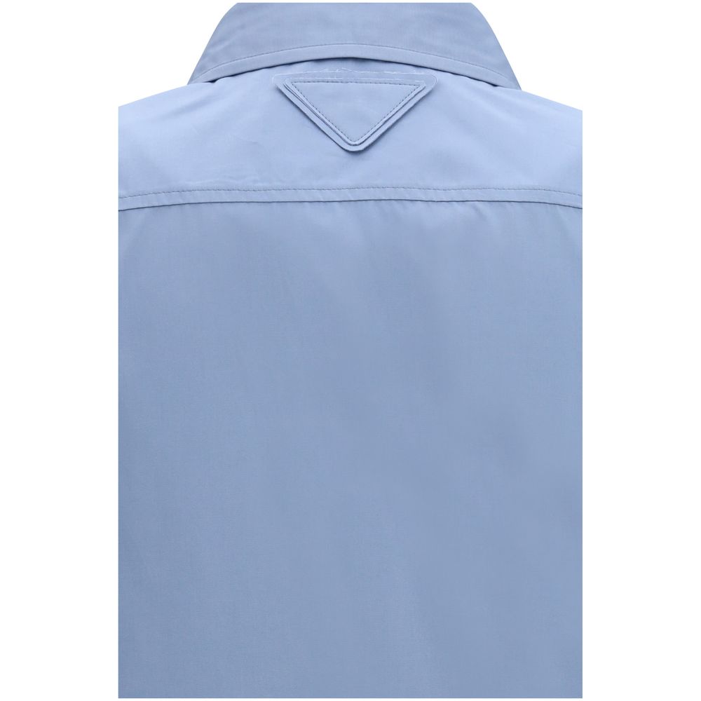 Prada Blue Cotton Shirt