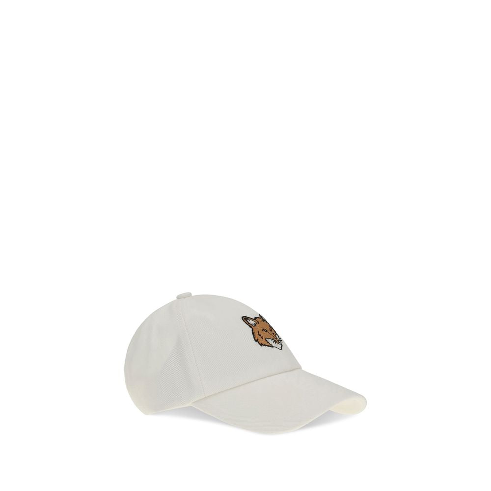 Maison Kitsuné Weiße Baumwollkappe (Baseball Cap)