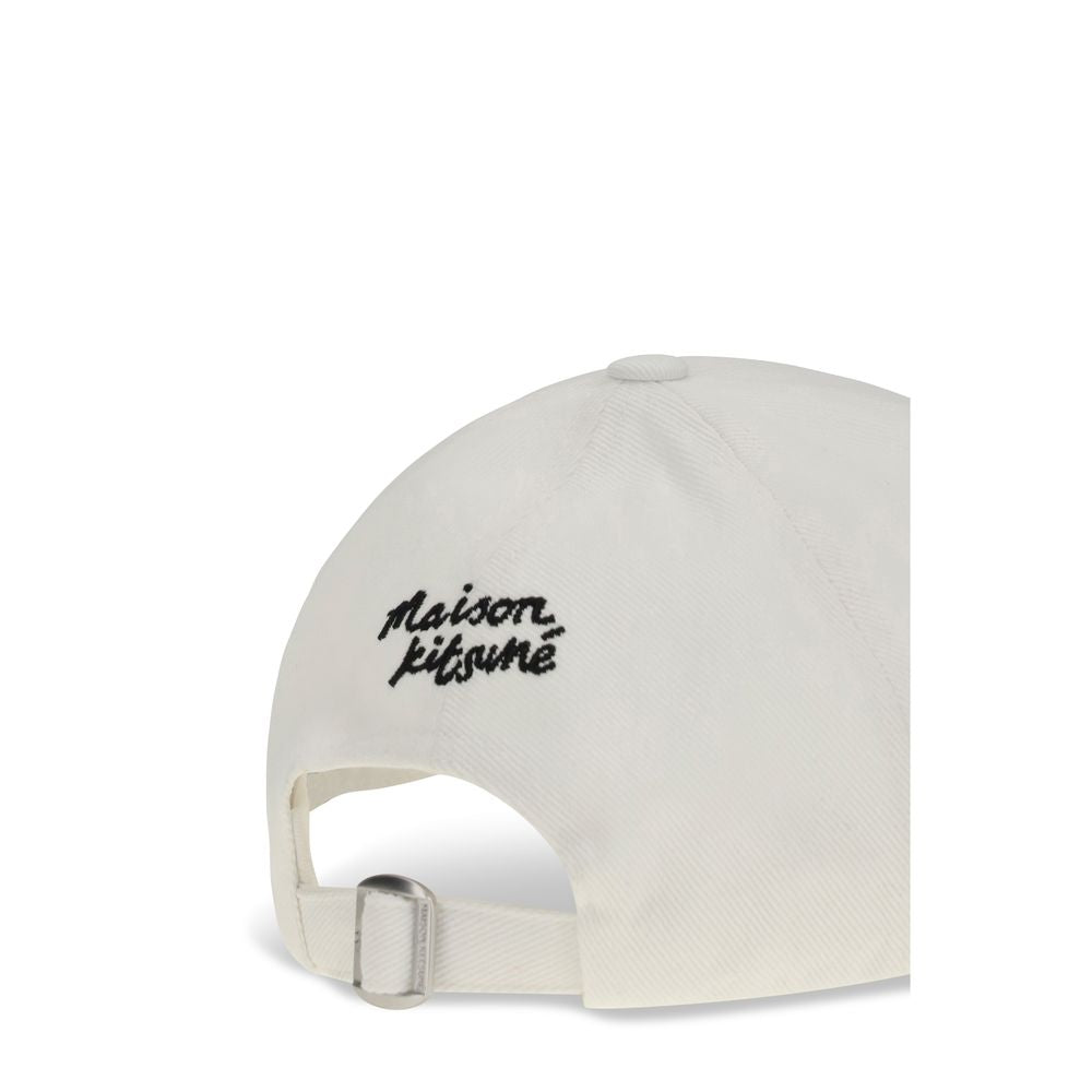 Maison Kitsuné Weiße Baumwollkappe (Baseball Cap)