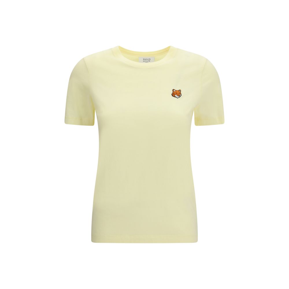 Maison Kitsuné Zweifarbiges Baumwoll-T-Shirt