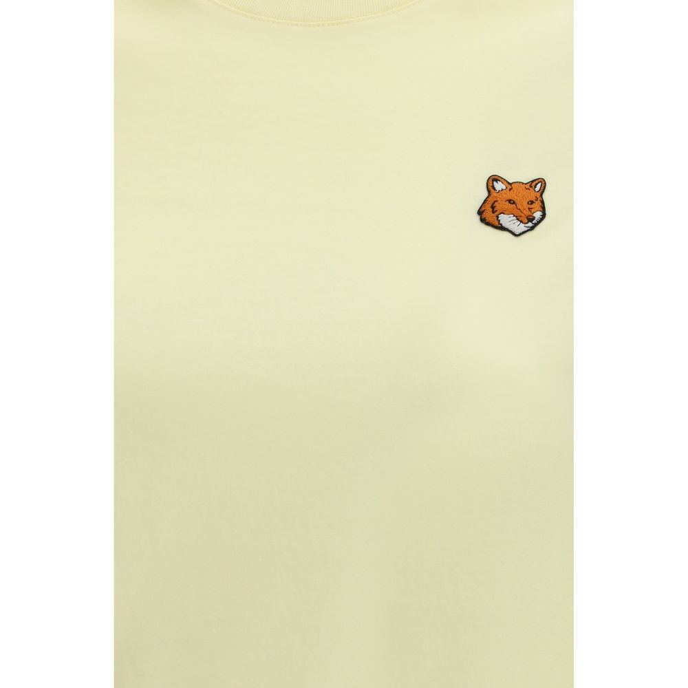 Maison Kitsuné Zweifarbiges Baumwoll-T-Shirt