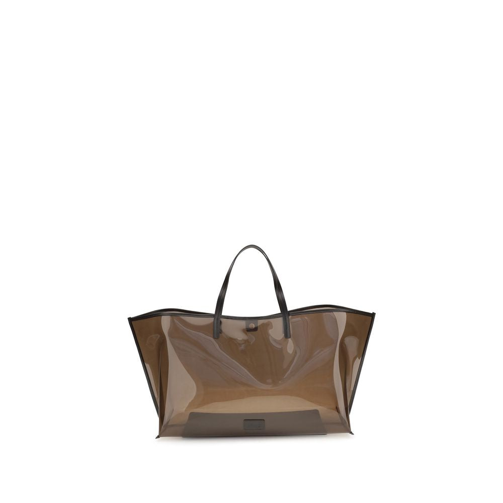 Staud Braune PVC Handtasche