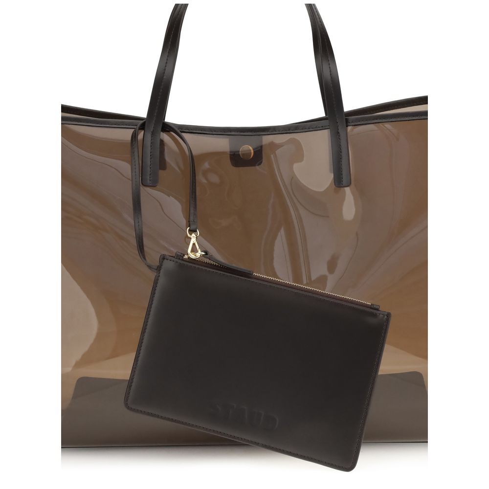 Staud Braune PVC Handtasche