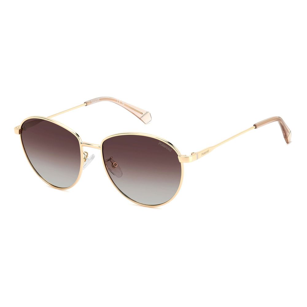 Polaroid Sonnenbrille aus Edelstahl in Gold