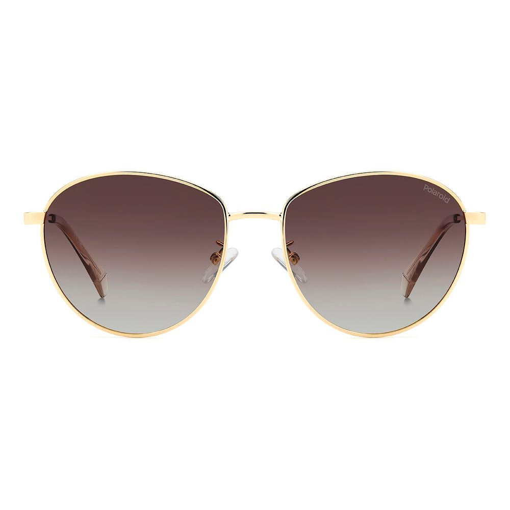 Polaroid Sonnenbrille aus Edelstahl in Gold