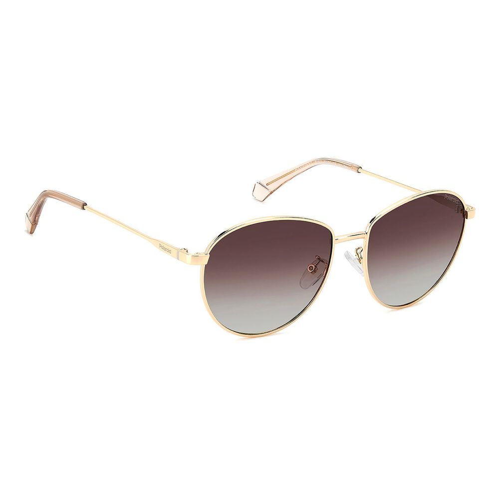 Polaroid Sonnenbrille aus Edelstahl in Gold