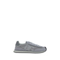 Dolce & Gabbana Graue Stoff-Sneaker mit niedrigem Schaft