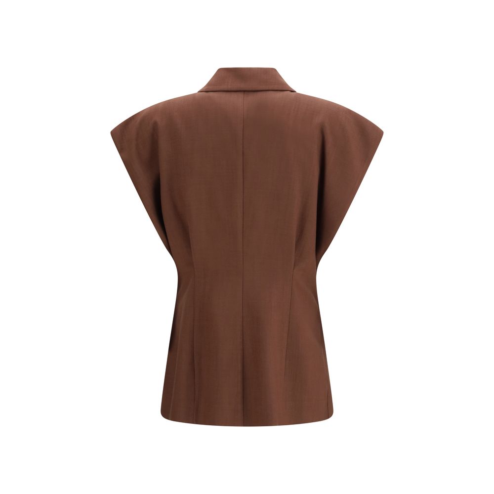 PINKO Brauner Viskose-Blazer