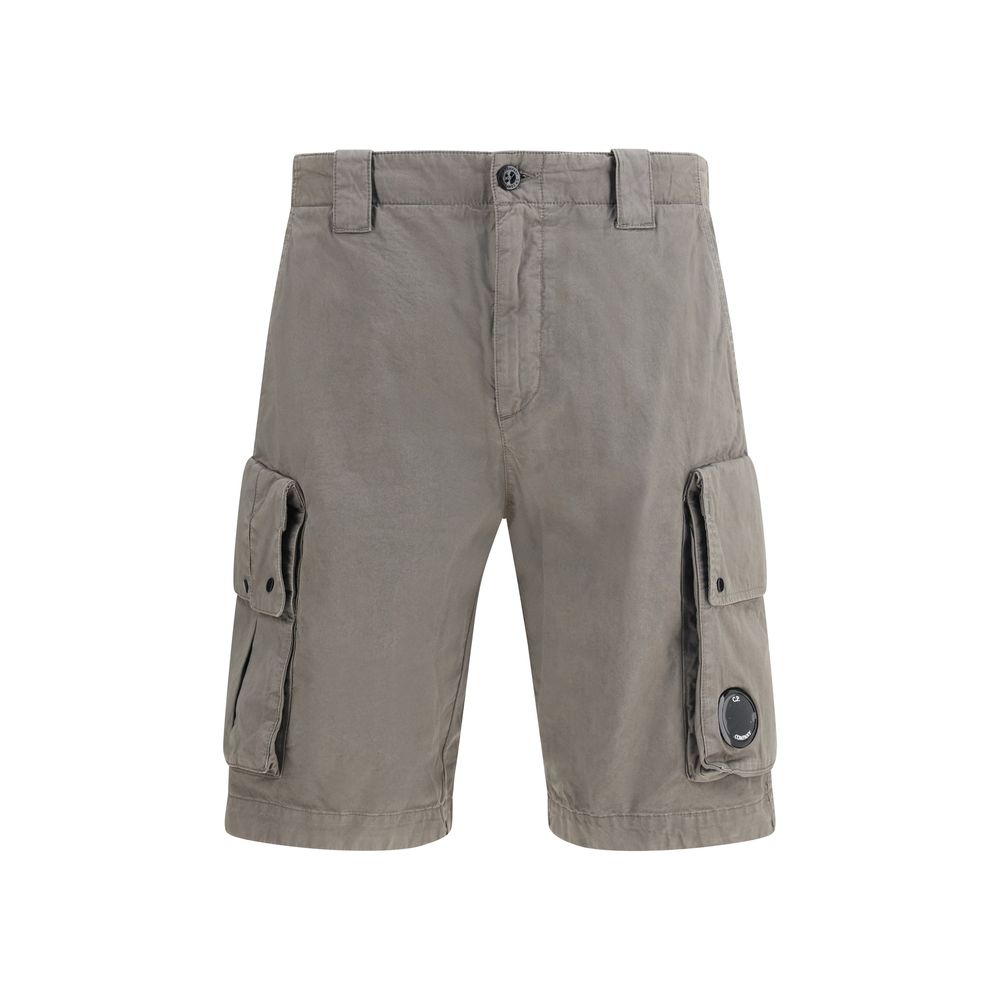 C.P. Company Graue Cargoshorts aus Baumwolle