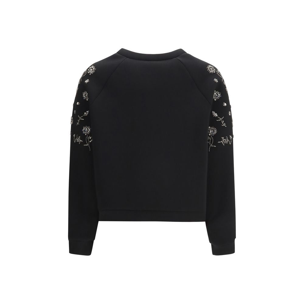Max Mara Schwarzer Polyester-Sweatshirt