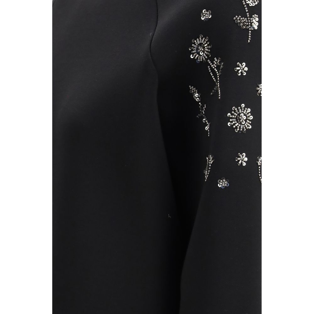 Max Mara Schwarzer Polyester-Sweatshirt