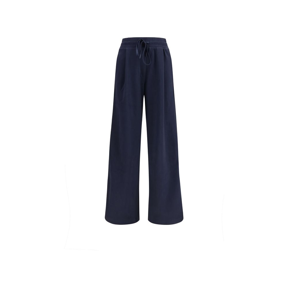 Max Mara Blaue Baumwoll-Freizeithose