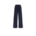 Max Mara Blaue Baumwoll-Freizeithose