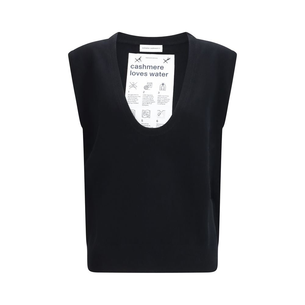 Extreme Cashmere Black Spandex Sweatshirt