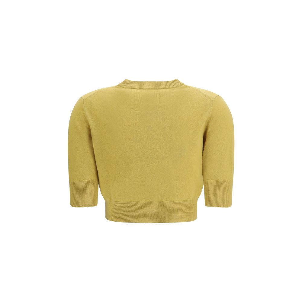 Extreme Cashmere Zweifarbige Kaschmir-Strickjacke