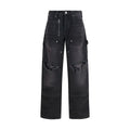 Alexander Wang Schwarze Cargo-Hose aus Baumwolle