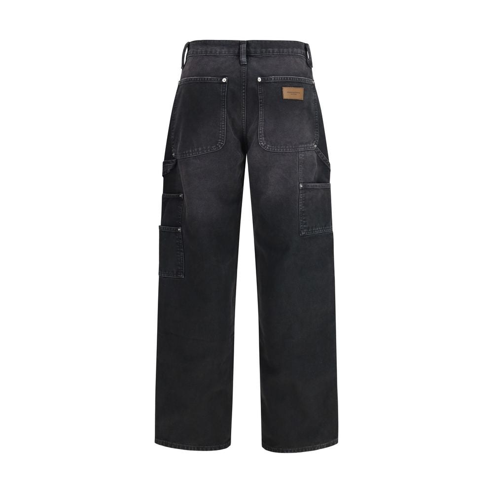 Alexander Wang Schwarze Cargo-Hose aus Baumwolle