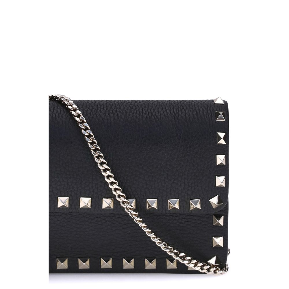 Valentino Garavani Black Calfskin Bos Taurus Wallet