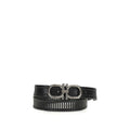 Ferragamo Schwarzer Kalbsleder Bos Taurus Regular Gürtel
