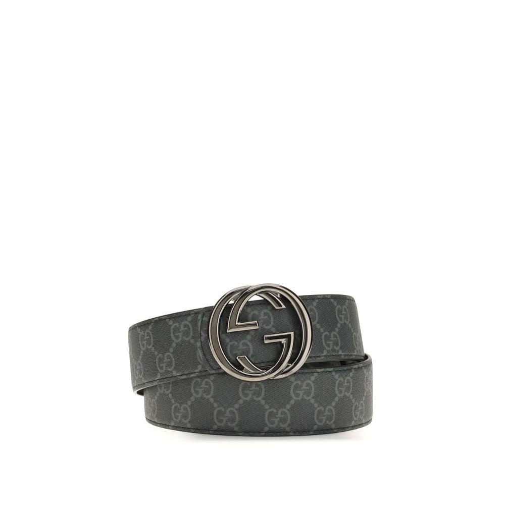 Gucci Schwarzer Kalbsleder Bos Taurus Regular Gürtel